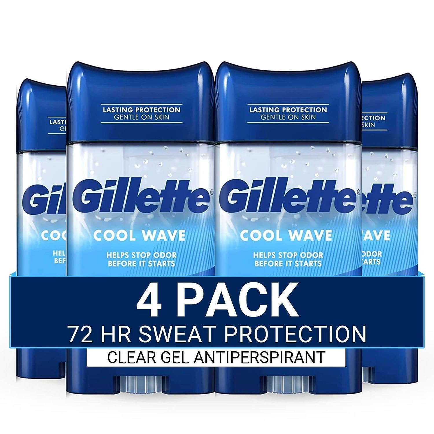 Gillette Stick 70ml Cool Wave, designed for effective sweat and odor protection.