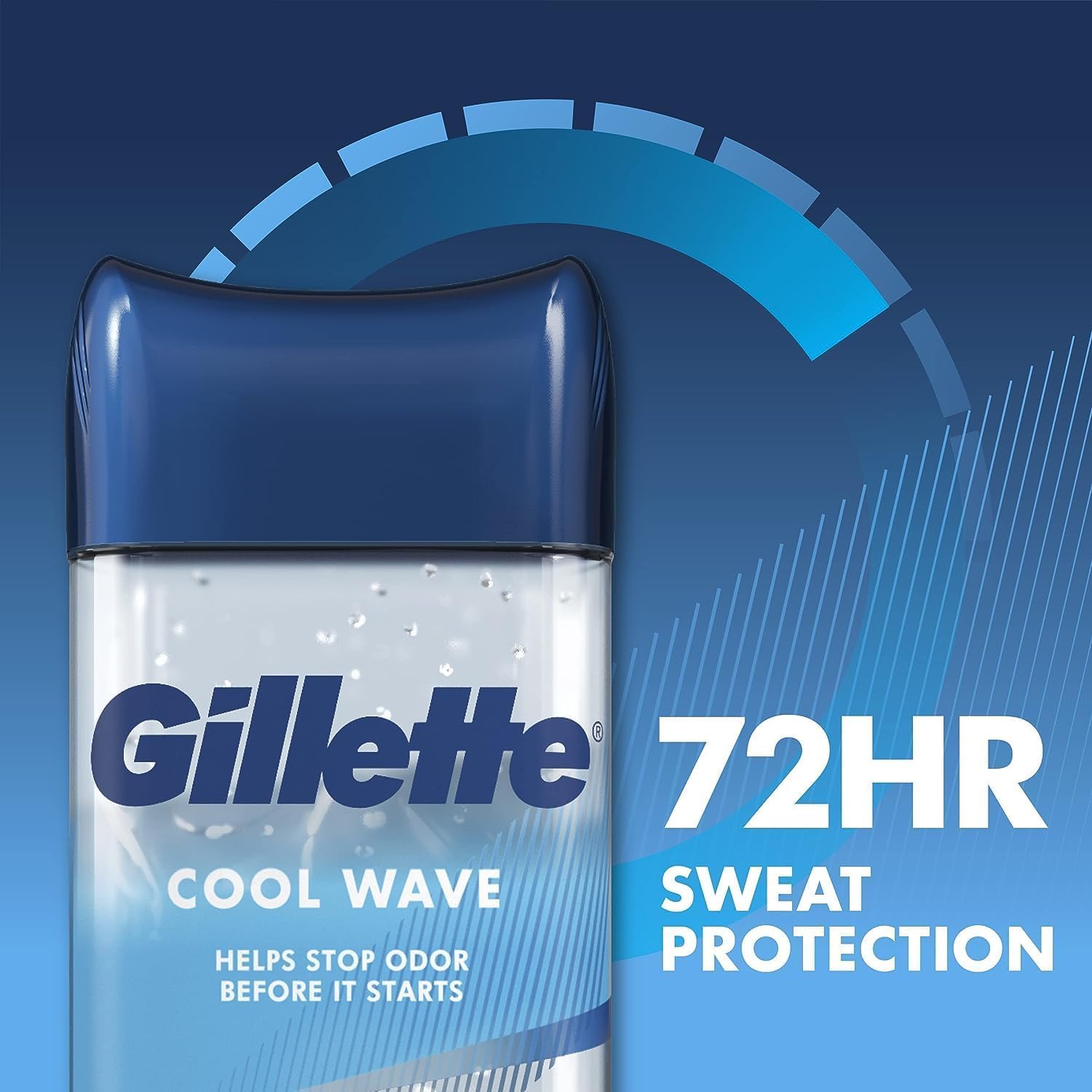 Good Gillette Stick 70ml Cool Wave, designed for effective sweat and odor protection.
