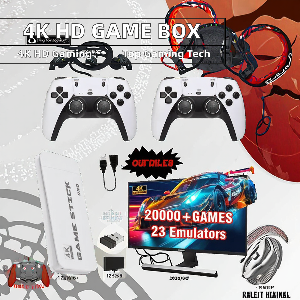 Hot Selling High Quality 4K HD TV Game Console Supports FC GB GBC MD NEOGEO SFC CPS Formats Video Games Included — image 2