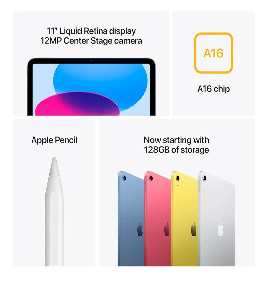Apple iPad 11-inch: A16 chip, 11-inch Model, Liquid Retina Display, 256GB, Wi-Fi — image 2