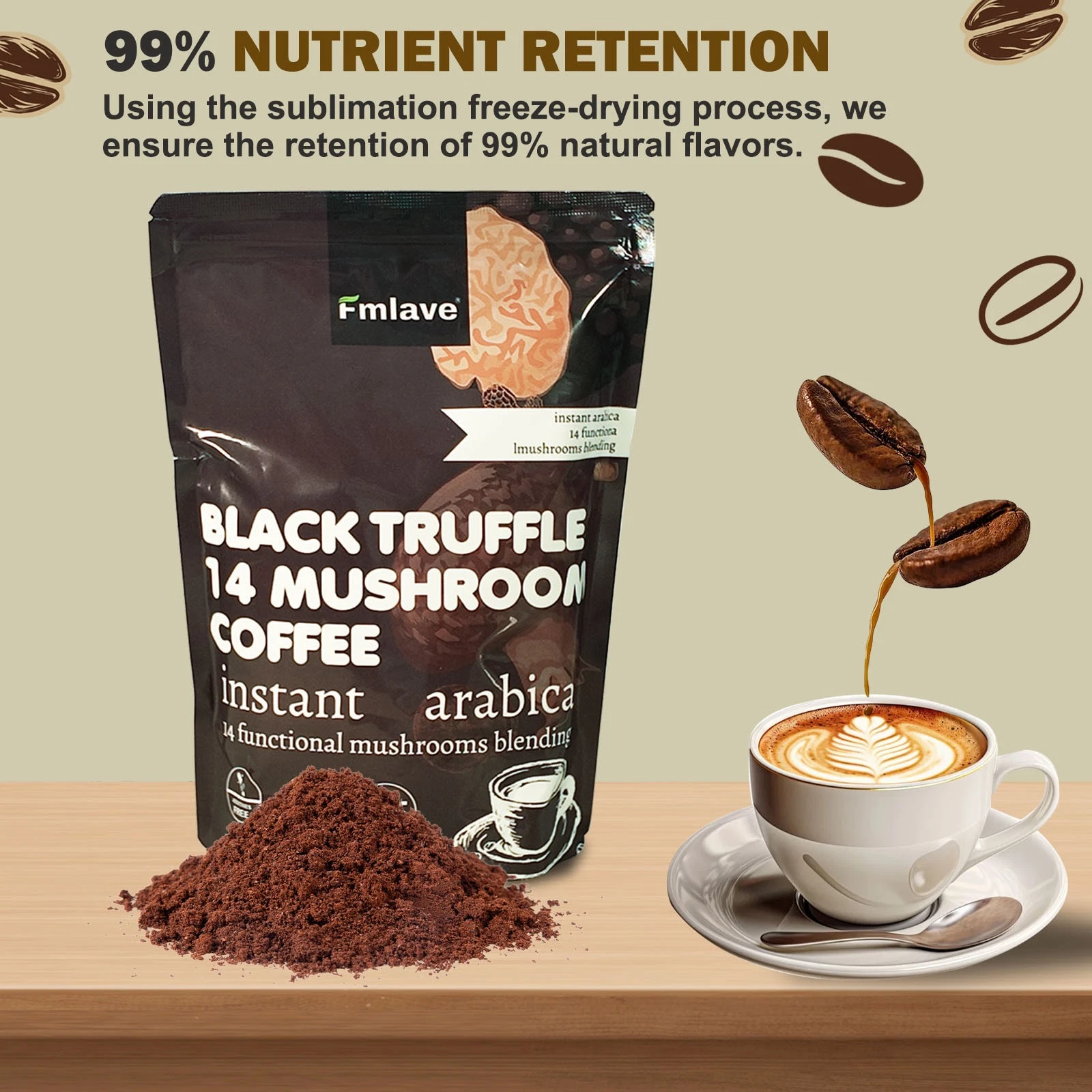 2 Pack Mushroom Coffee 100% Authentic USA FREE SHIPPING Organic 396g Per pack — image 4