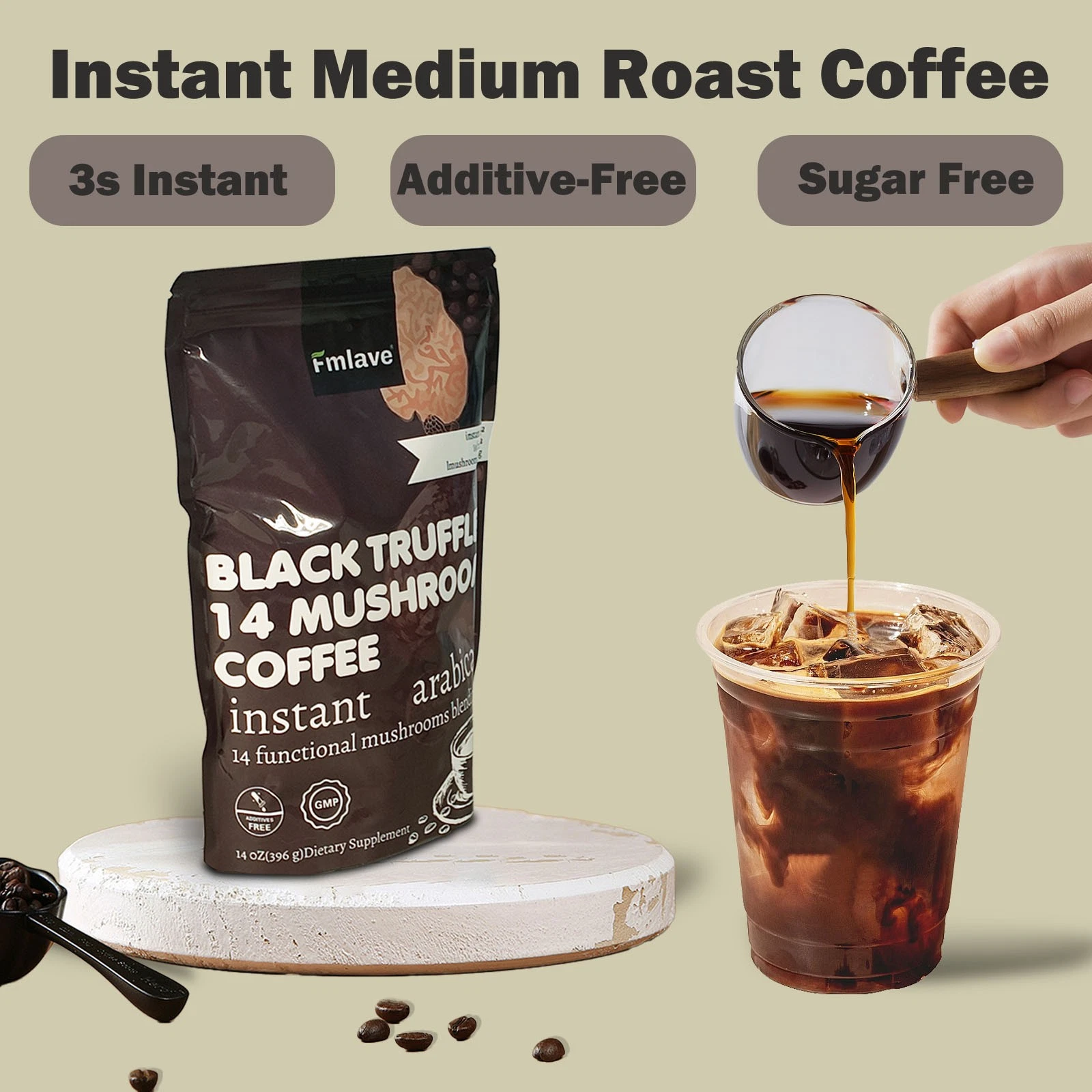 2 Pack Mushroom Coffee 100% Authentic USA FREE SHIPPING Organic 396g Per pack — image 5