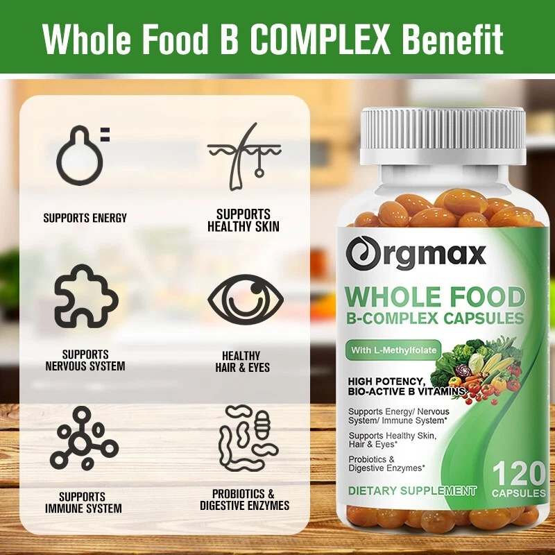 Vitamin B Complex Vitamin B Supplement - B-Complex Vitamins with B12, B6, B9 — image 3