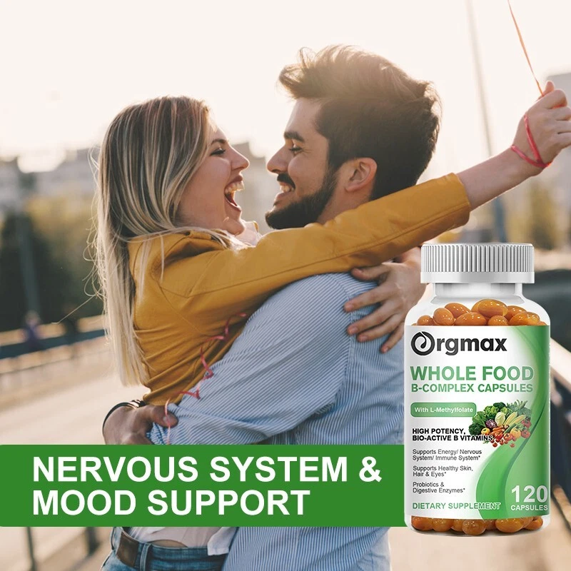 Vitamin B Complex Vitamin B Supplement - B-Complex Vitamins with B12, B6, B9 Thumbnail 6