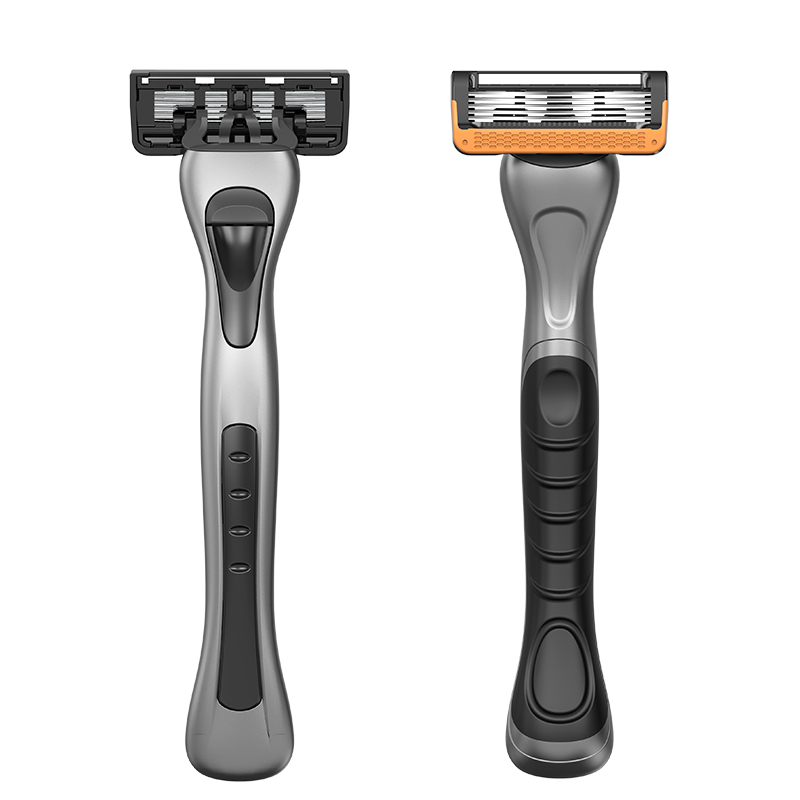 5 Blades Cartridge with Trimmer Men Shaving Razor Open Back Design Replaceable Shaving Razor — image 2