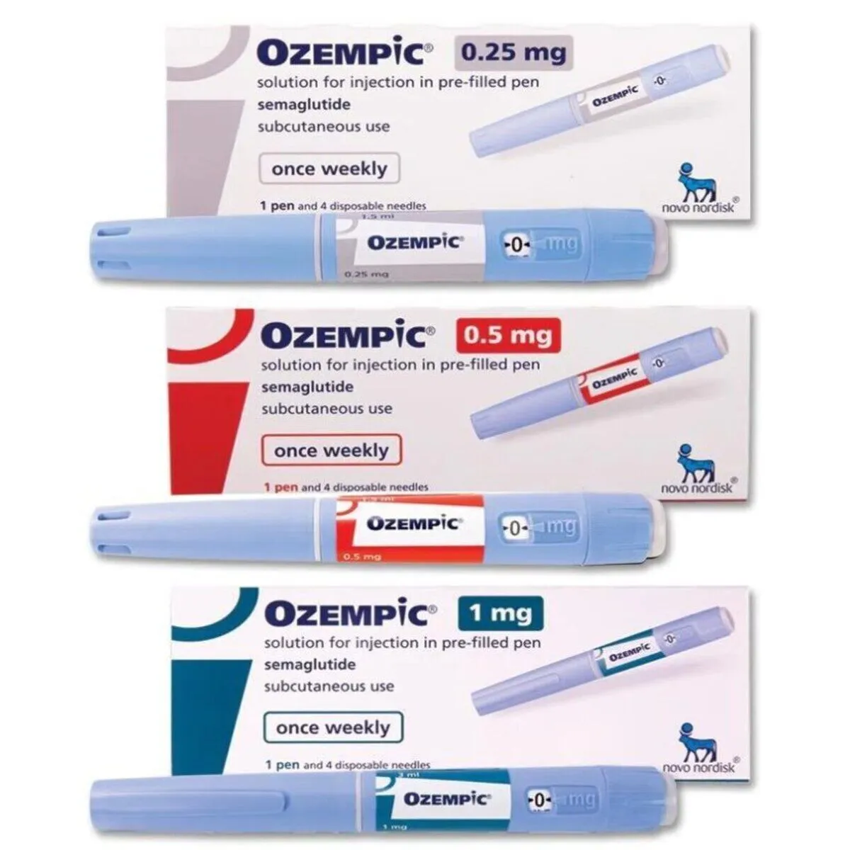 Ozempic Injection – Semaglutide Injection 025mg 0.5mg 1mg, 1 Pen