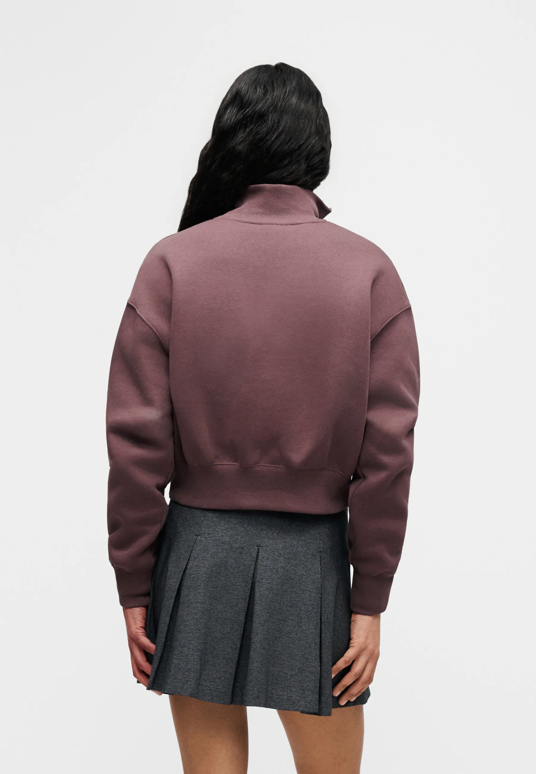 Zip neck Nike Sportswear Sweatshirt - tattoo/sail -Elasticated waist — image 4