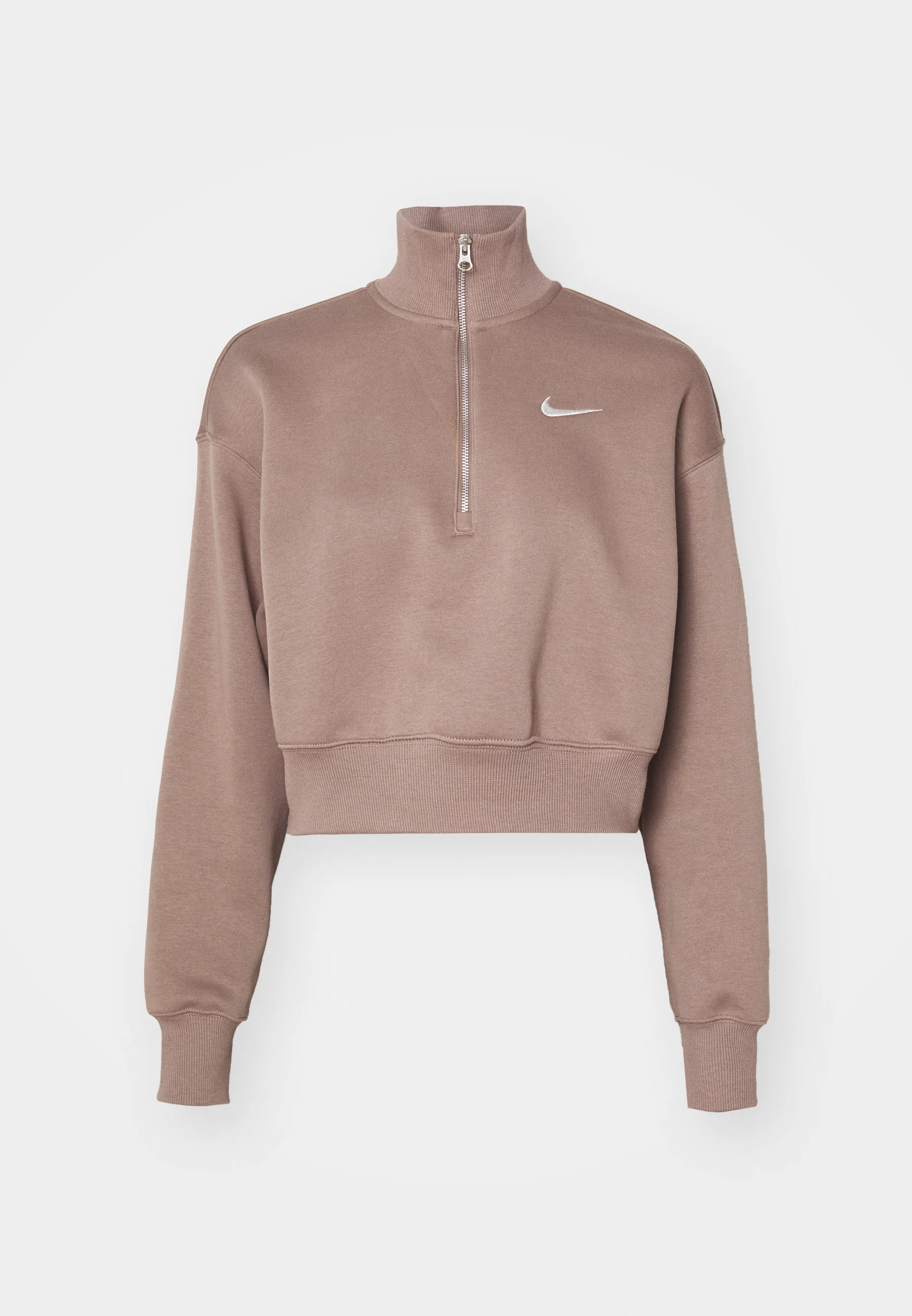 Nike Sportswear Sweatshirt - mink brown/sail Tapered Long Sleeves 80% cotton, 20% polyester