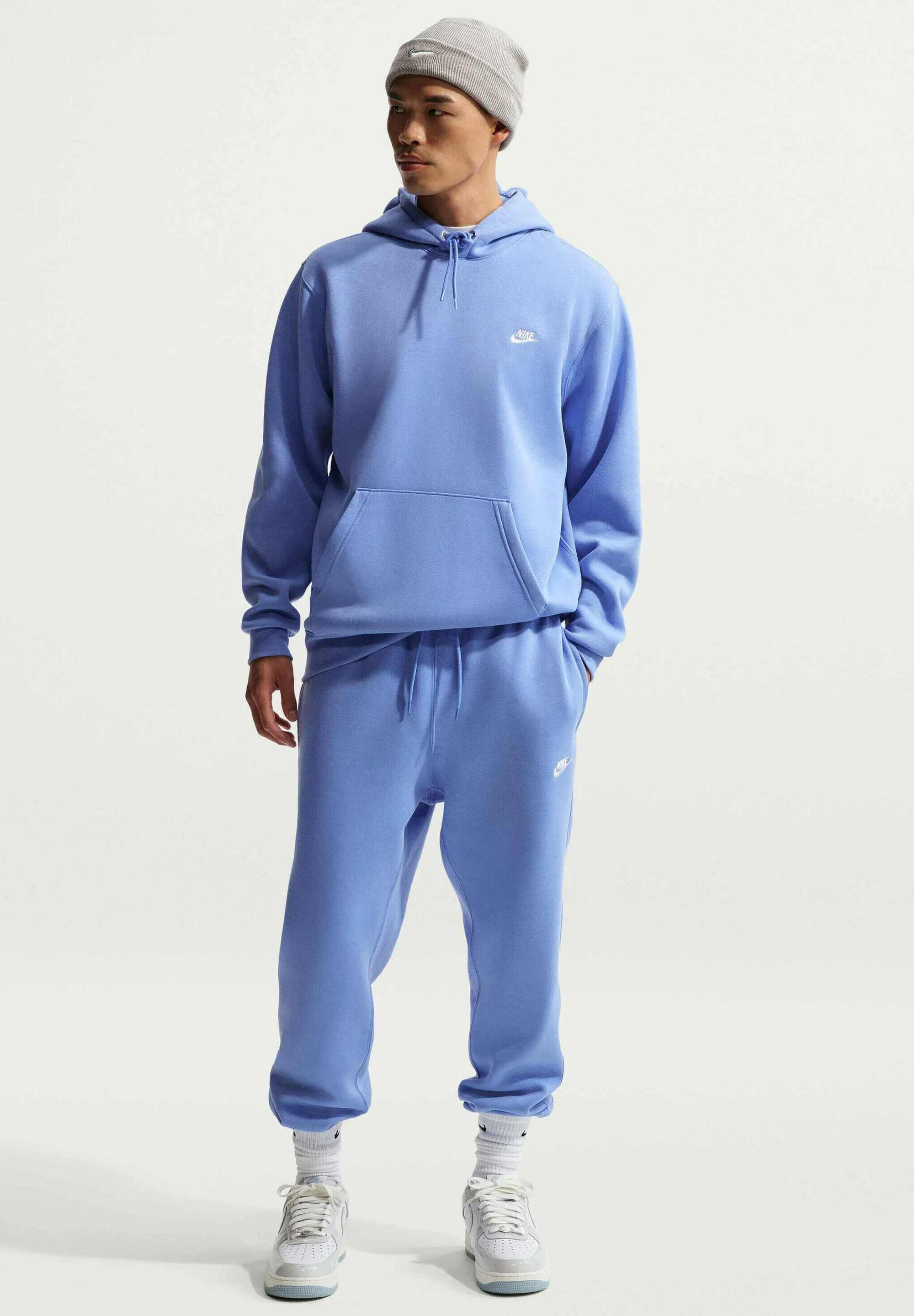 Nike Sportswear CLUB HOODIE - Hoodie - royal pulse royal pulse/white