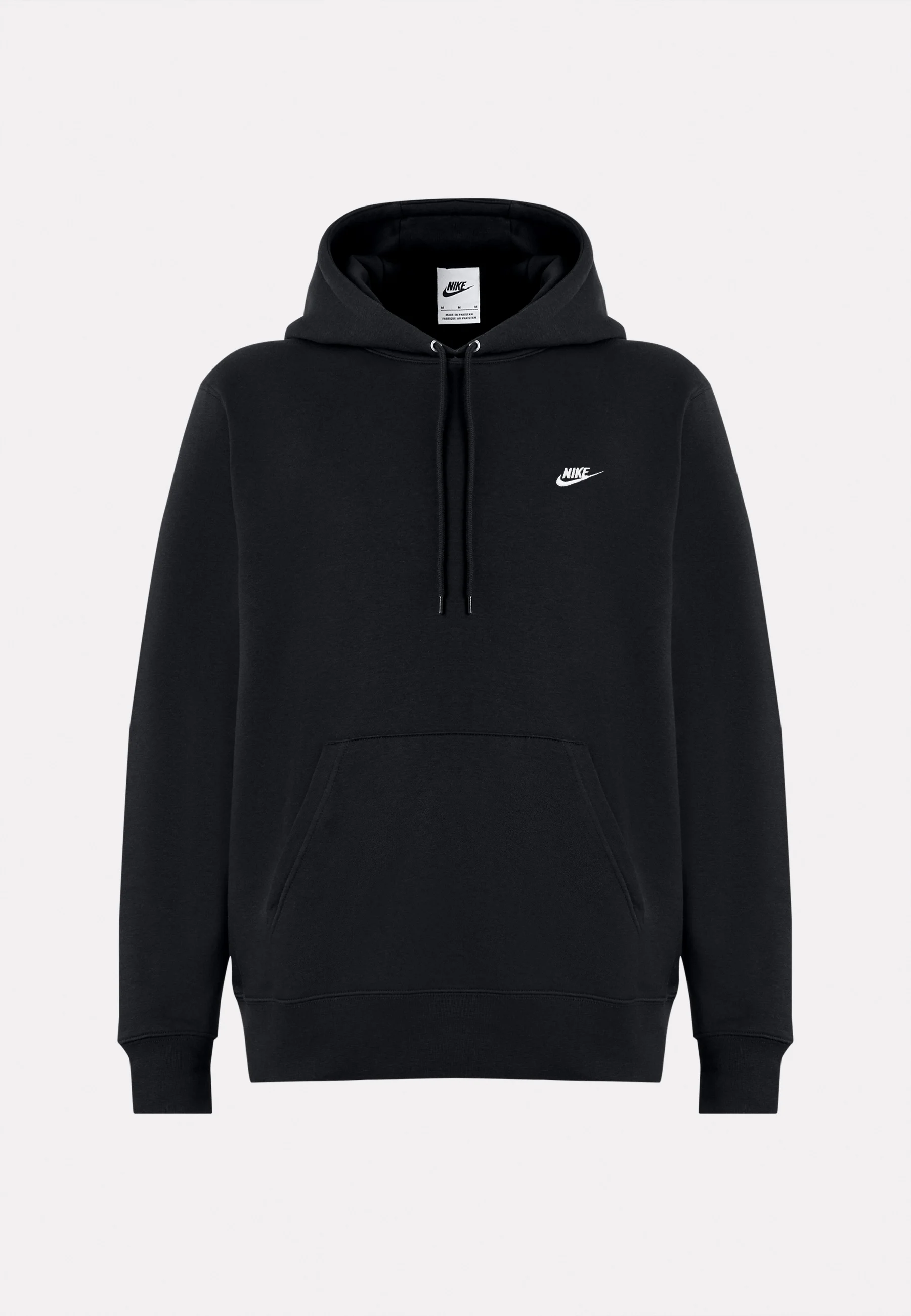 Nike Sportswear CLUB HOODIE - Hoodie - black black/white 80% cotton, 20% polyester — image 2