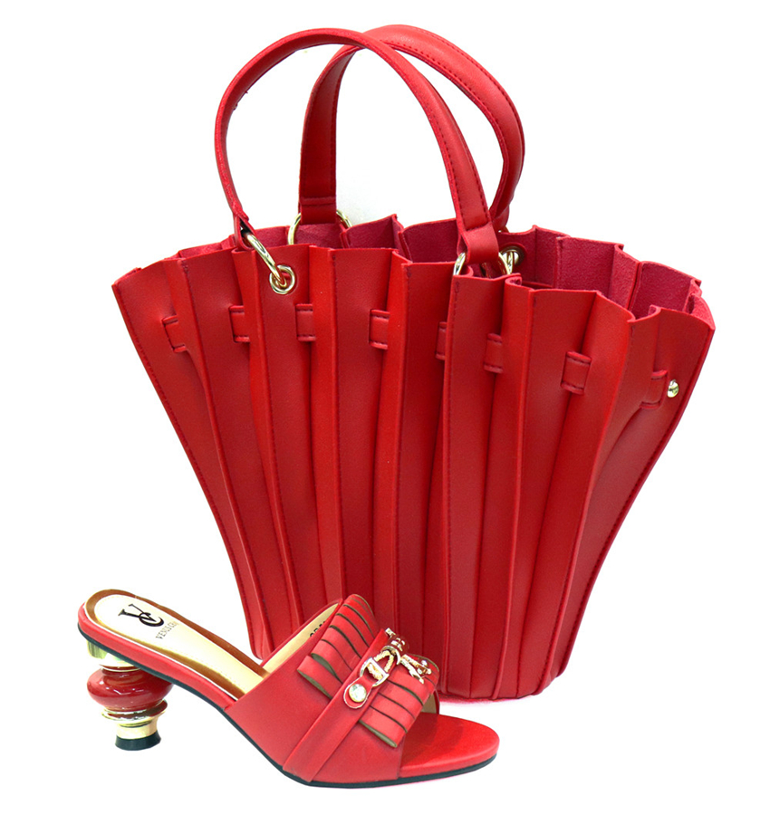 Good Quality Skyblue Italian Shoes and Bags Set Slipper High Heels Women Shoes and Bag Set Wearing Fashion Sandals Ladys Shoes Thumbnail 6