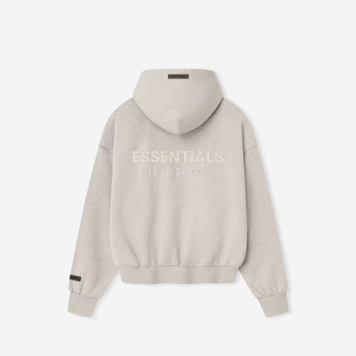 Brushed Silver Silicone Print 100% Cotton Zip up Hoodie Metallic Oversized Techwear Jacket Futuristic Streetwear Coat — image 4