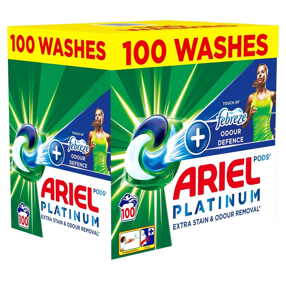 Giant Pack All in 1 Pods Ariel / 100 Washes Areil All in 1 Pods
