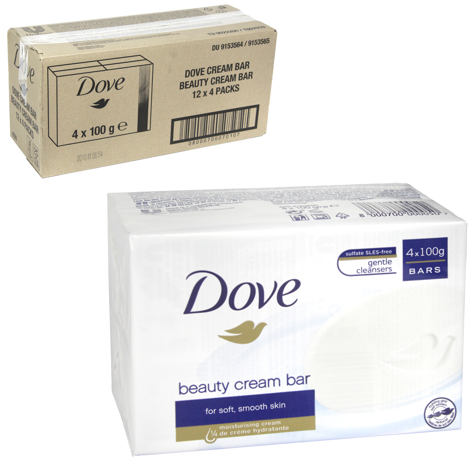 Dove Beauty Bar Soap Original 24 Count for Soft, Smooth Skin