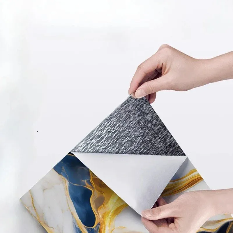 040PCS Marble 3D Ceramic Tile Wall Renovation Decoration Sticker Waterproof Selfadhesive Home Floor 251113 — image 3