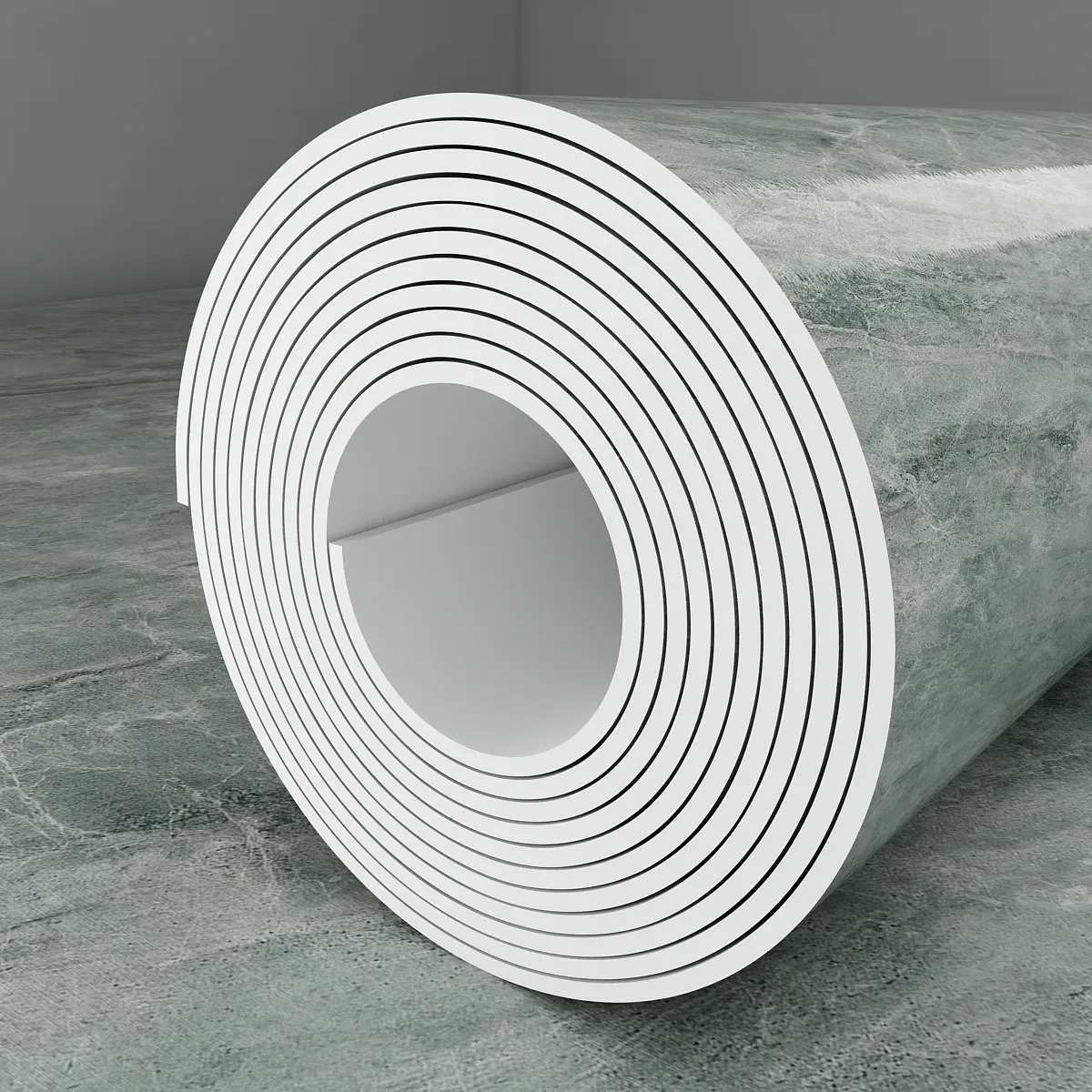 Self-Adhesive Marble Look Ceramic Floor Tiles, 5pcs | Waterproof & Wear-Resistant Flooring for DIY Home Decor