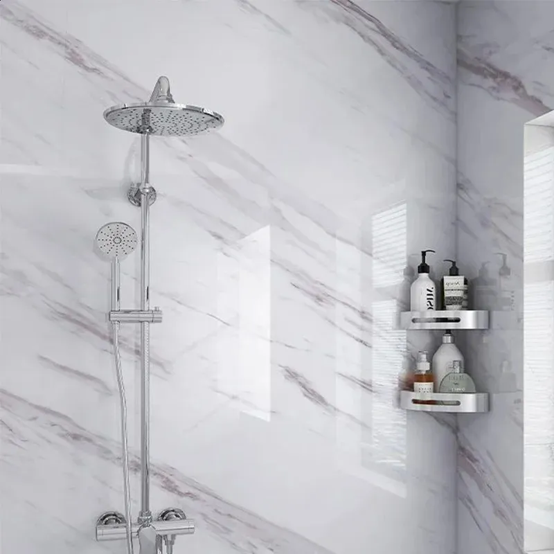 30cmx60cm Wallpapers Home Decor Anti-fouling Waterproof Wallpaper Sticker Kitchen 3D Ceramic Tile Decoration Bedroom Marble Room 250313 — image 4