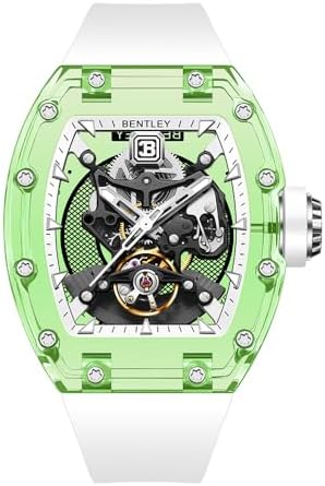 Fashionable Popular Best Selling Luxury Sapphire Crystal Case Rubber Strap Unique Men's — image 2